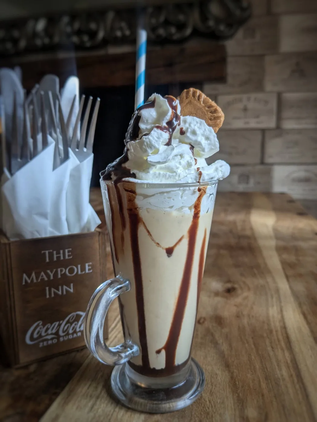 A Biscoff freakshake at The Maypole Inn